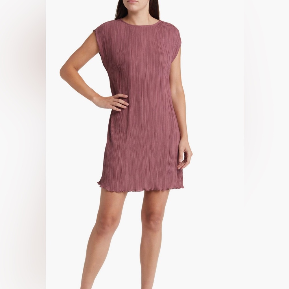 Madewell Plissé Mini Tee Dress